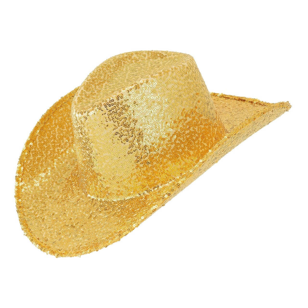Op deze afbeelding zie je een Accessoires, van het merk Widmann. Cowboy Gouden Paillettenhoed