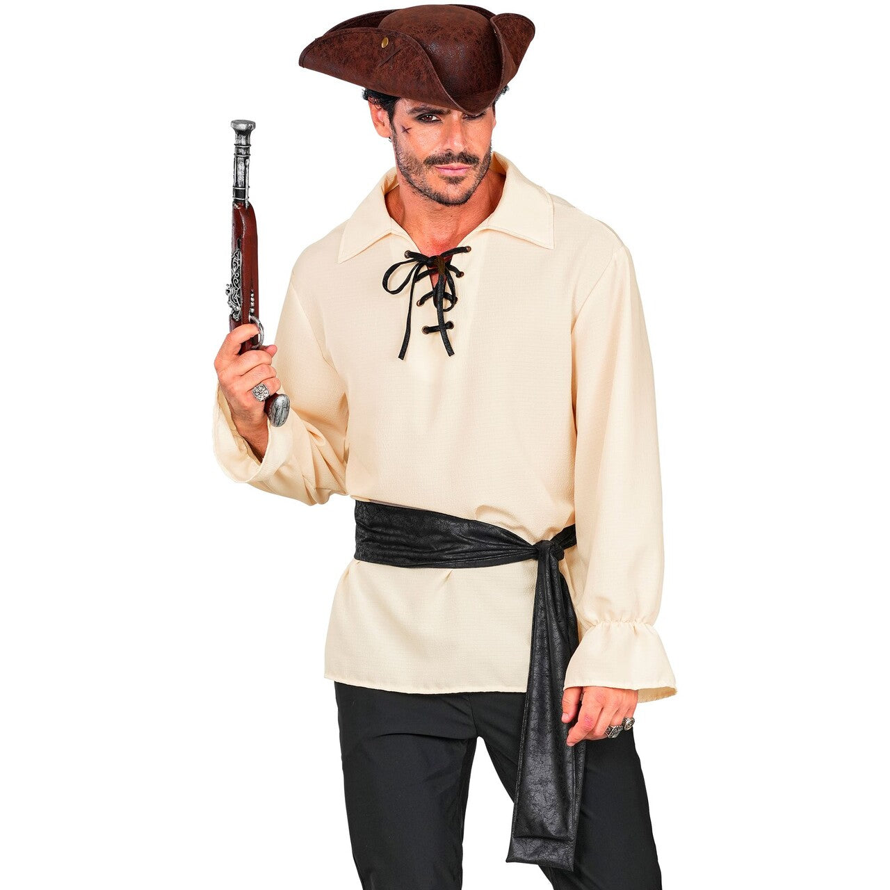 Op deze afbeelding zie je een Kostuums, van het merk Widmann. Piratenblouse Classic Man