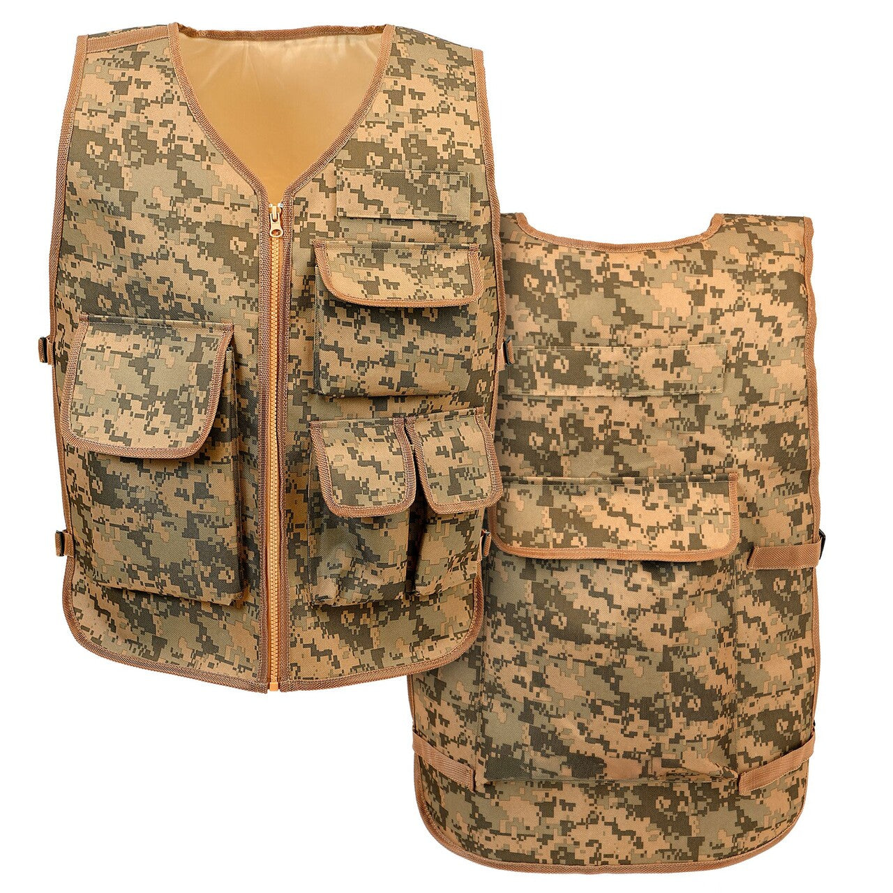 Op deze afbeelding zie je een Kostuums, van het merk Widmann. Camo Commando Vest Kind