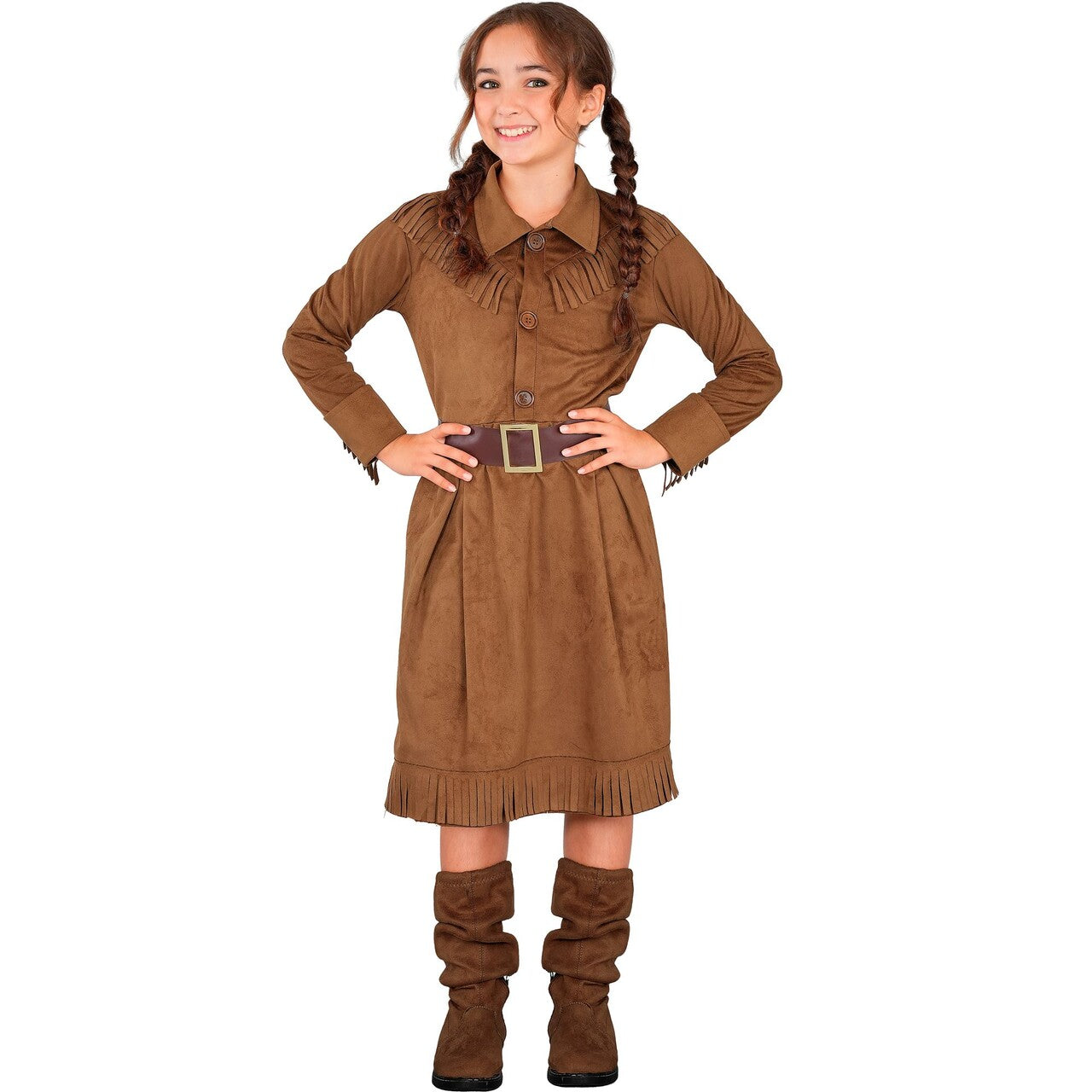 Op deze afbeelding zie je een Kostuums, van het merk Widmann. Cowgirl Caty Meisje Kostuum