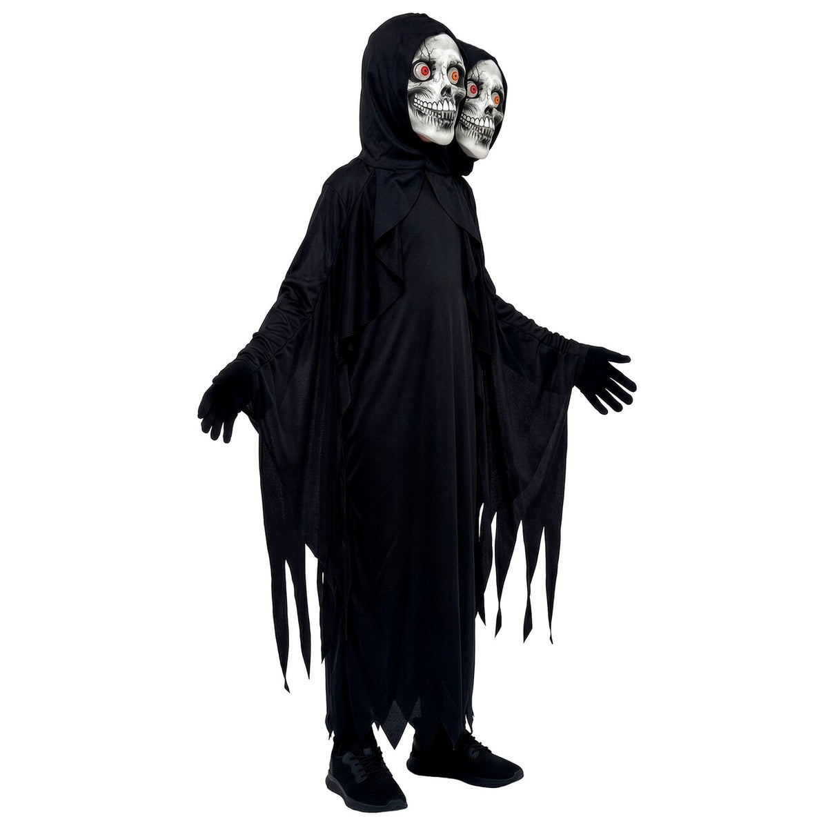Op deze afbeelding zie je een Kostuums, van het merk Widmann. Halloween Twin Reaper Jongen Kostuum
