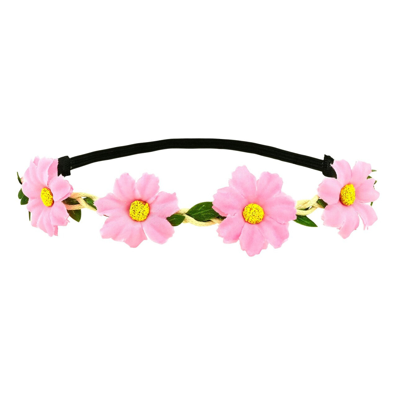 Op deze afbeelding zie je een Accessoires, van het merk Widmann. Boho Bloemen Hoofdband Roze