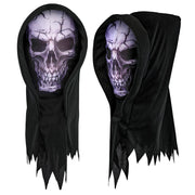 Op deze afbeelding zie je een Accessoires, van het merk Widmann. Hooded Skull Masker