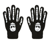 Op deze afbeelding zie je een Accessoires, van het merk Widmann. Handschoenen Botten Met Schedel Knokkels