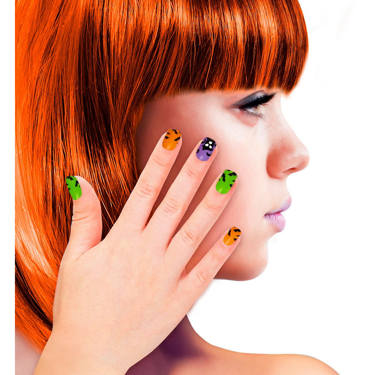 Op deze afbeelding zie je een Accessoires, van het merk Widmann. Nagels Spookhuis Veelkleurig