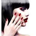 Nagels Vampira Stiletto Bordeaux Rood