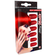 Op deze afbeelding zie je een Accessoires, van het merk Widmann. Nagels Diva Glitter Rood