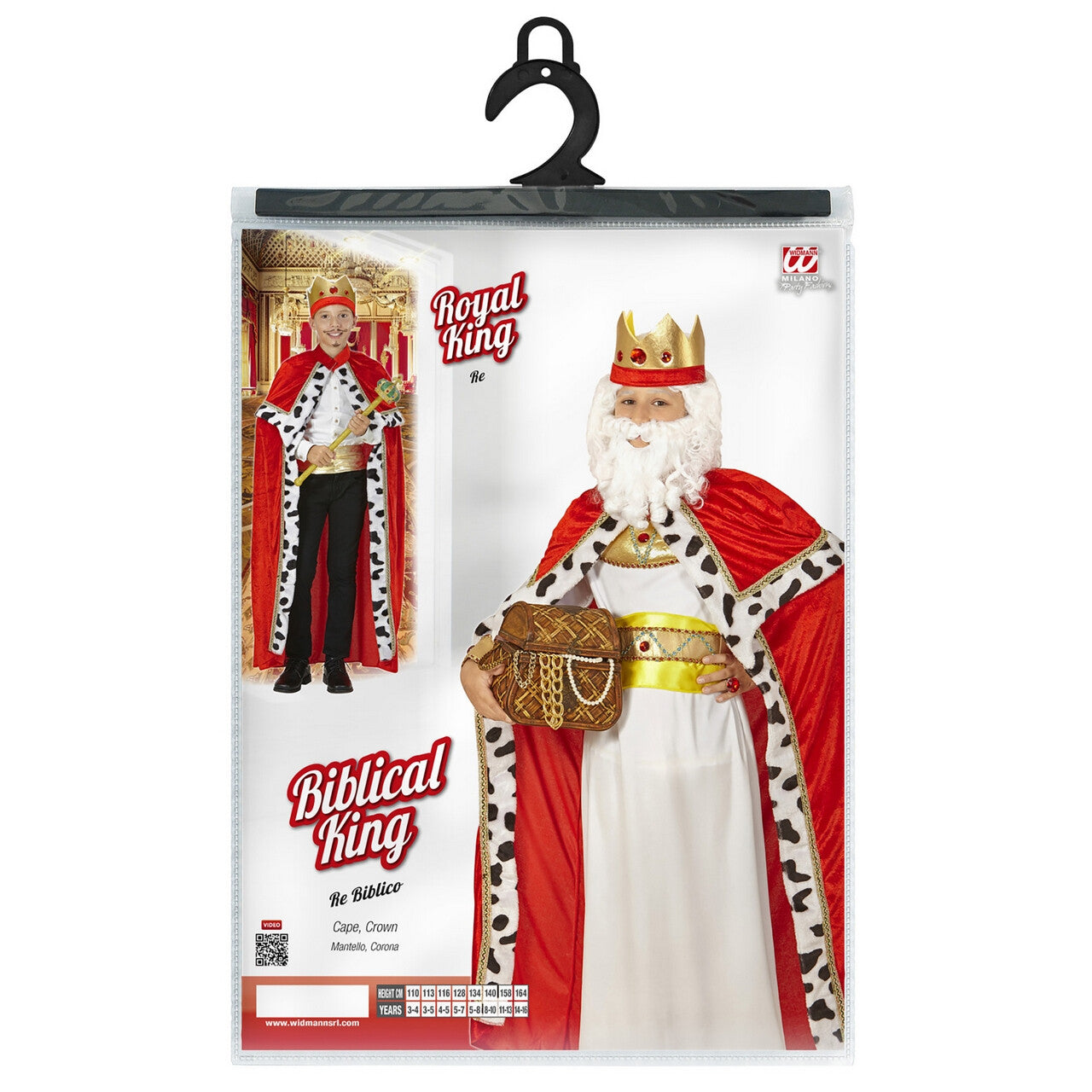 Op deze afbeelding zie je een Kostuums, van het merk Widmann. Koning Midas Jongen Kostuum