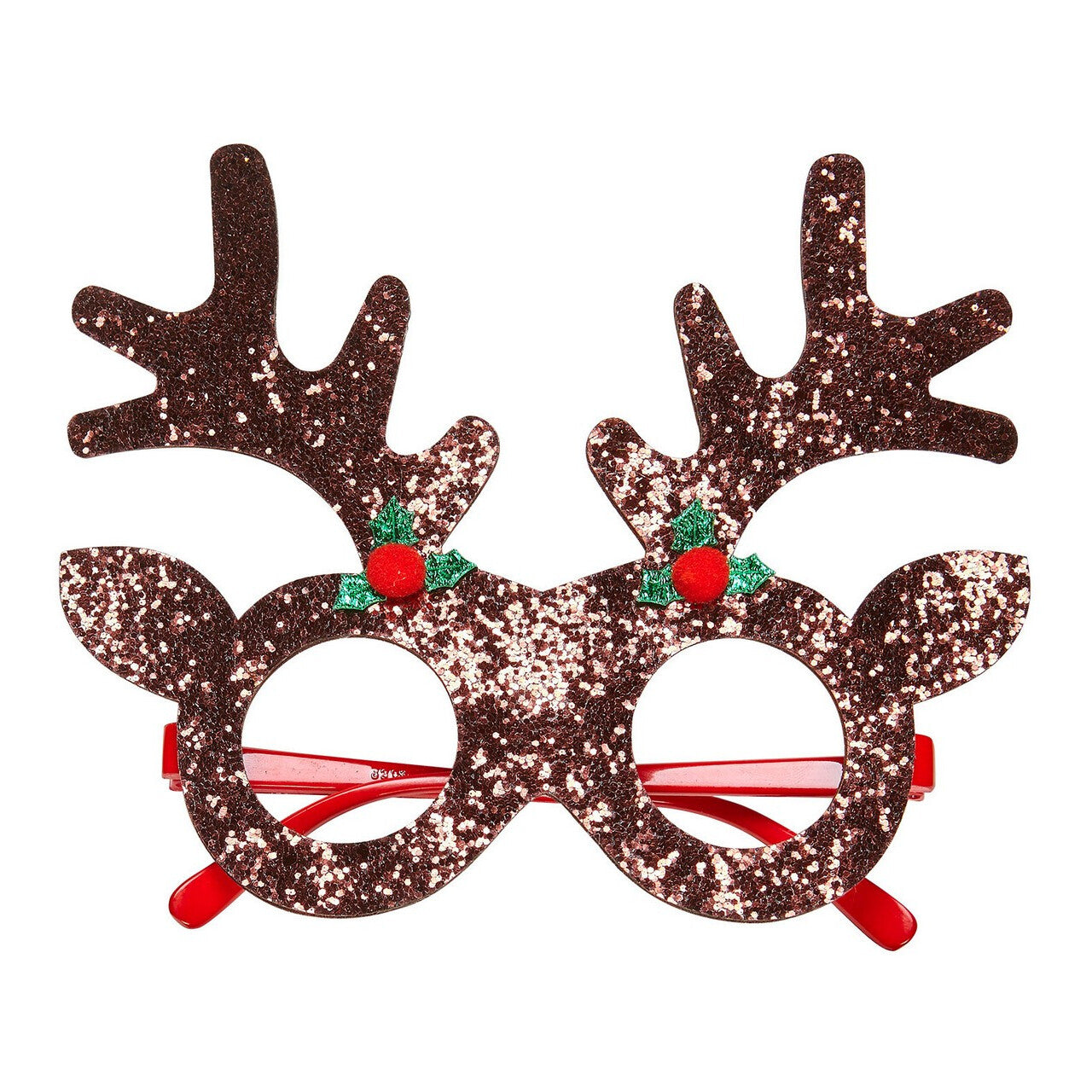 Op deze afbeelding zie je een Accessoires, van het merk Widmann. Rendier Bril Glitter Nerdy Xmas
