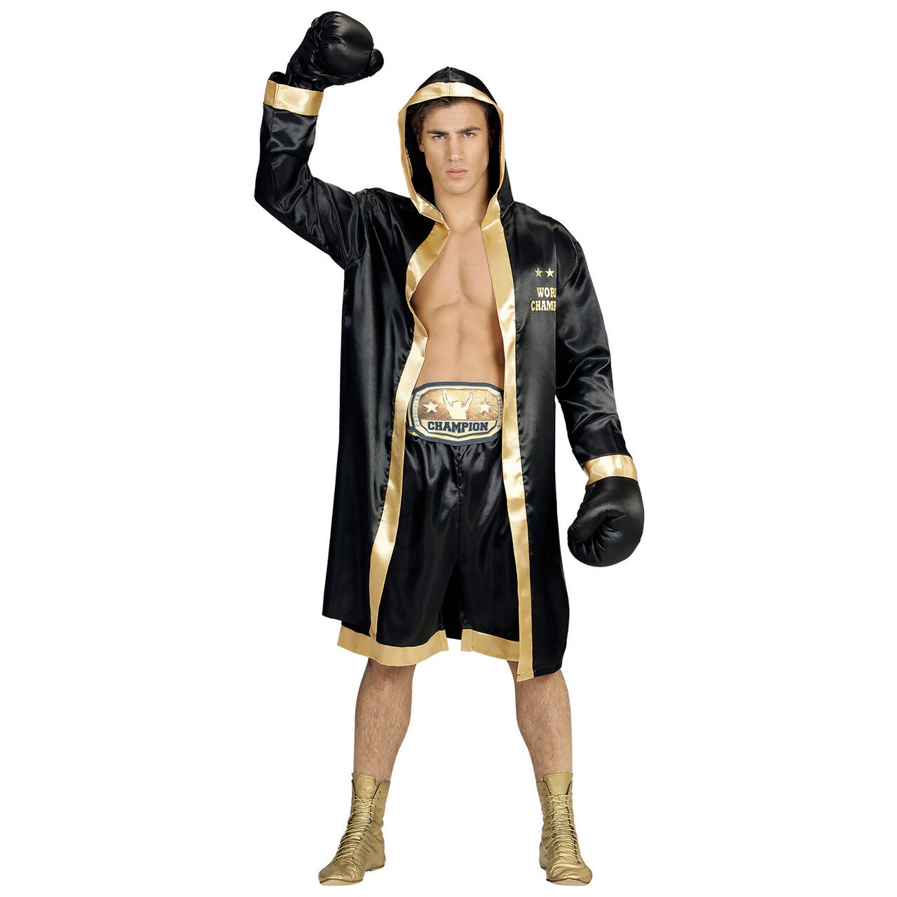Op deze afbeelding zie je een Kostuums, van het merk Widmann. Bokser Wereldkampioen Mcgregor Man Kostuum