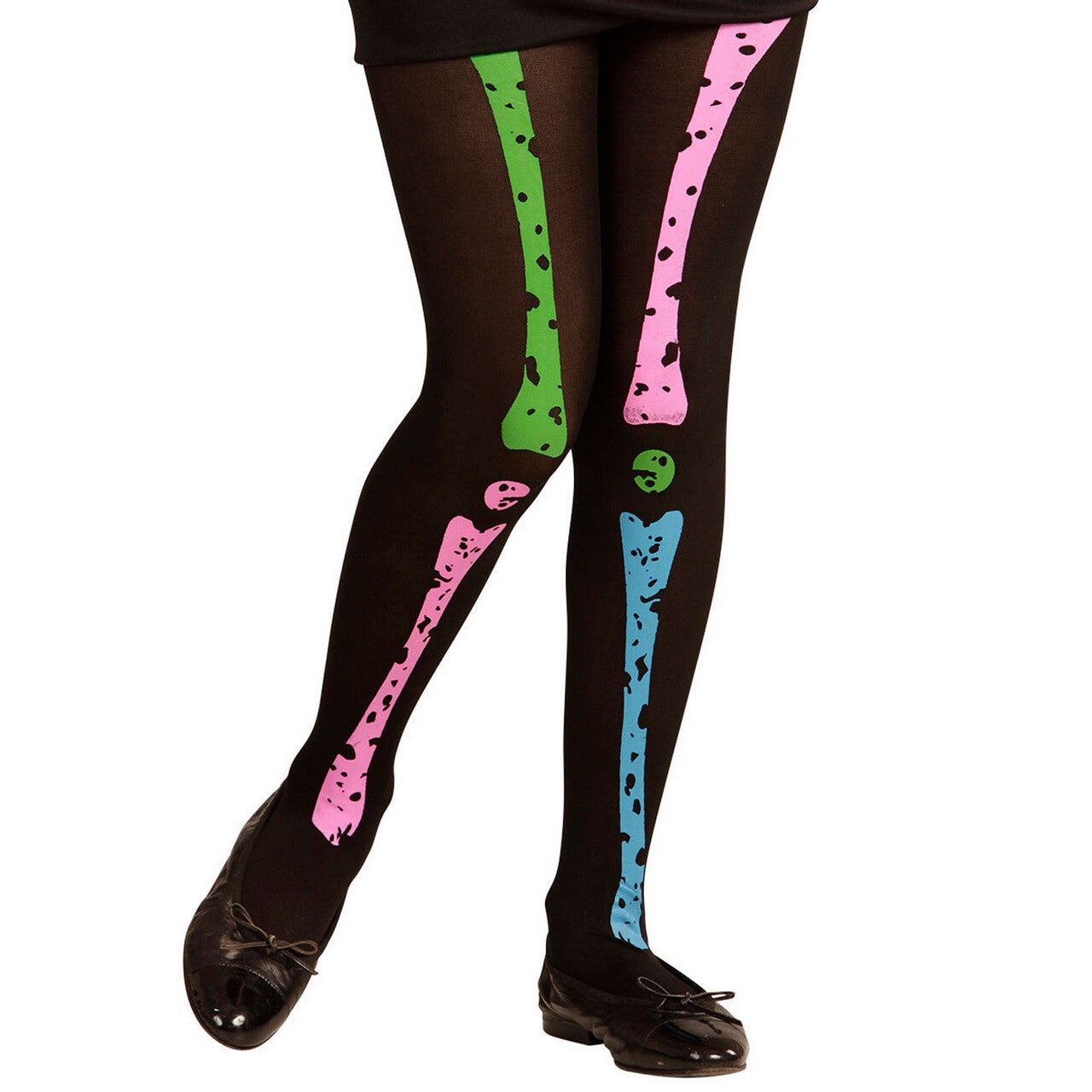 Op deze afbeelding zie je een Accessoires, van het merk Widmann. Basis Panty, Neon Skelet