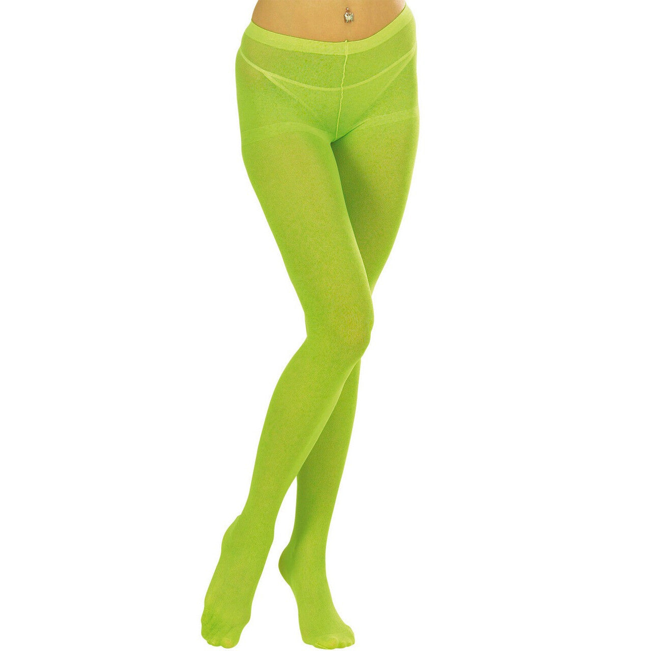 Op deze afbeelding zie je een Accessoires, van het merk Widmann. Flashy Panty Neon 40 Denier Groen