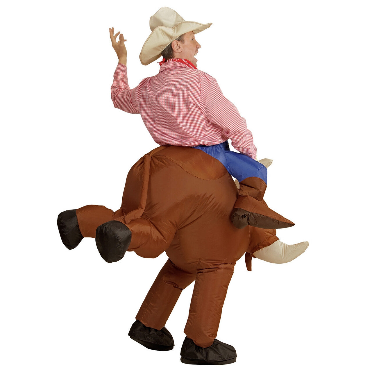Op deze afbeelding zie je een Kostuums, van het merk Widmann. Woedende Rodeo Stier Kostuum