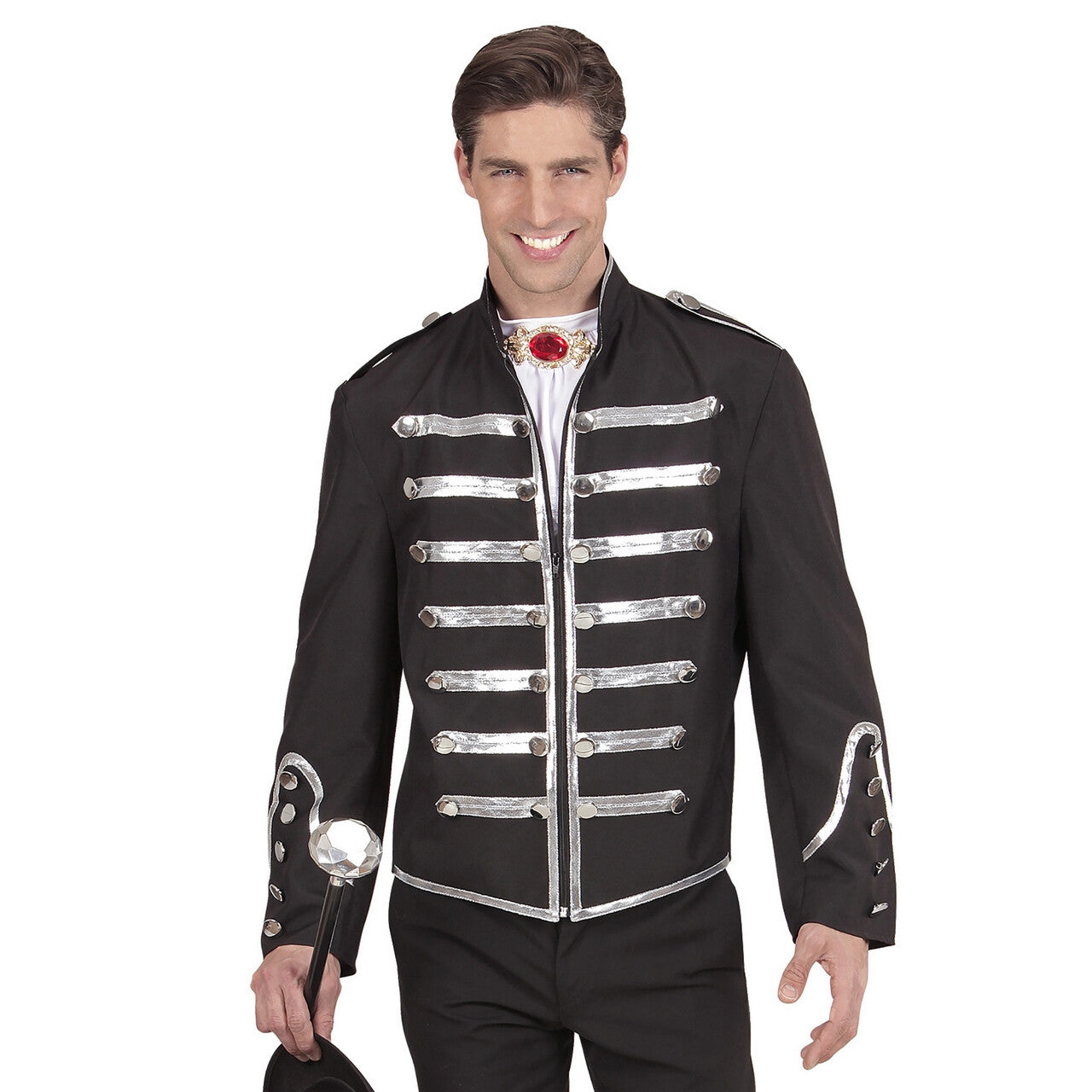 Op deze afbeelding zie je een Kostuums, van het merk Widmann. Circusdirecteur Parade Jas Man