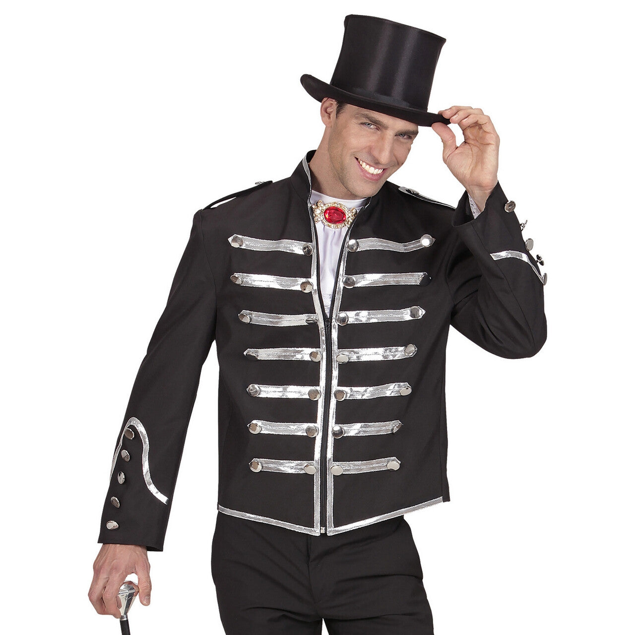 Op deze afbeelding zie je een Kostuums, van het merk Widmann. Circusdirecteur Parade Jas Man