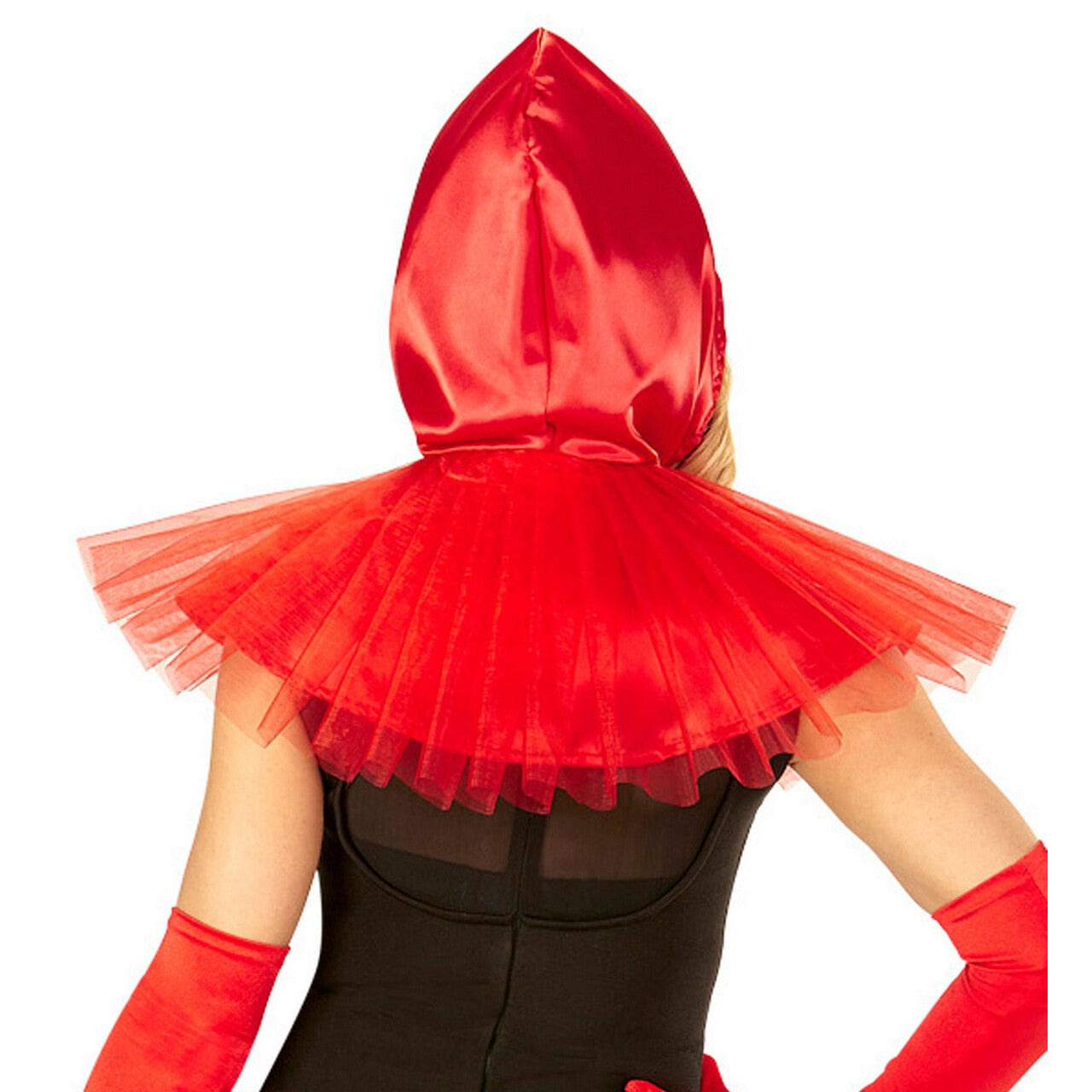 Op deze afbeelding zie je een Accessoires, van het merk Widmann. Verkleedset Funky Roodkapje