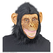 Op deze afbeelding zie je een Accessoires, van het merk Widmann. Masker Chimpansee Aap Met Pluche Haren