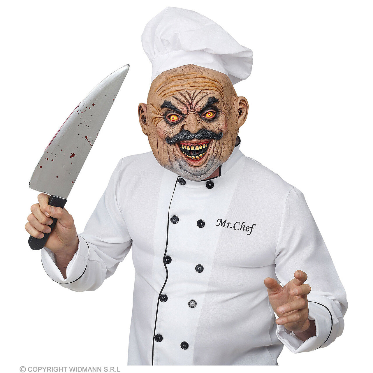 Op deze afbeelding zie je een Accessoires, van het merk Widmann. Kok Uit De Keuken Hel Masker