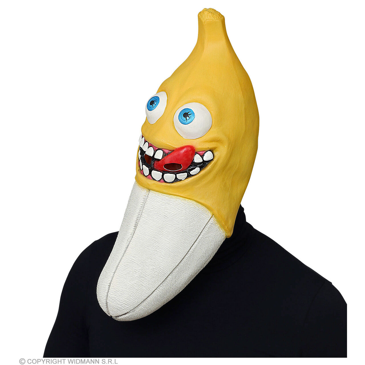 Op deze afbeelding zie je een Accessoires, van het merk Widmann. Half Gepelde Banaan Masker