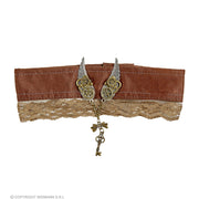 Op deze afbeelding zie je een Accessoires, van het merk Widmann. Steampunk Choker Met Raadselachtig Sleuteltje