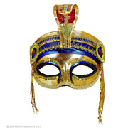 Op deze afbeelding zie je een Accessoires, van het merk Widmann. Oogmasker Farao Slang