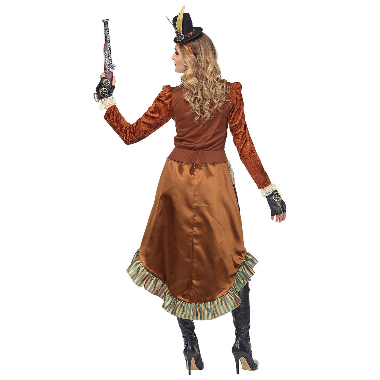 Op deze afbeelding zie je een Kostuums, van het merk Widmann. Chique Steampunk Dame Industrieel Tijdperk Vrouw Kostuum