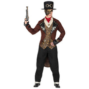 Op deze afbeelding zie je een Kostuums, van het merk Widmann. Steampunk Heer Van Stand Man Kostuum