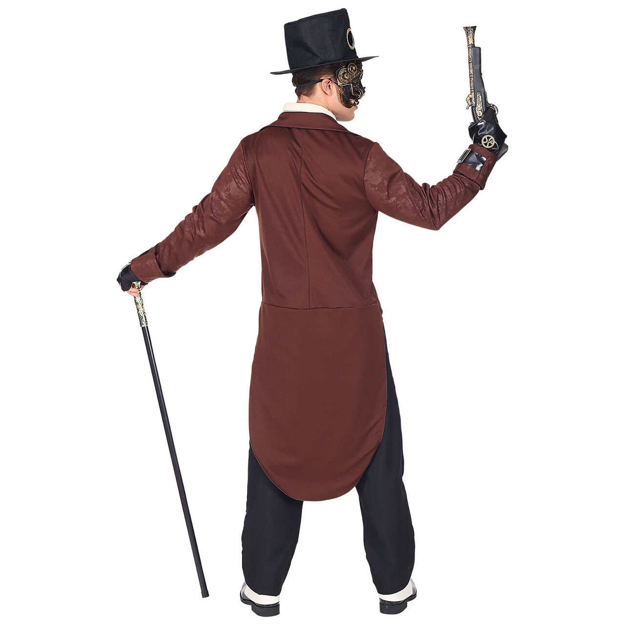 Op deze afbeelding zie je een Kostuums, van het merk Widmann. Steampunk Heer Van Stand Man Kostuum