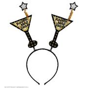 Op deze afbeelding zie je een Accessoires, van het merk Widmann. Happy New Year Bopper Haarband Goud