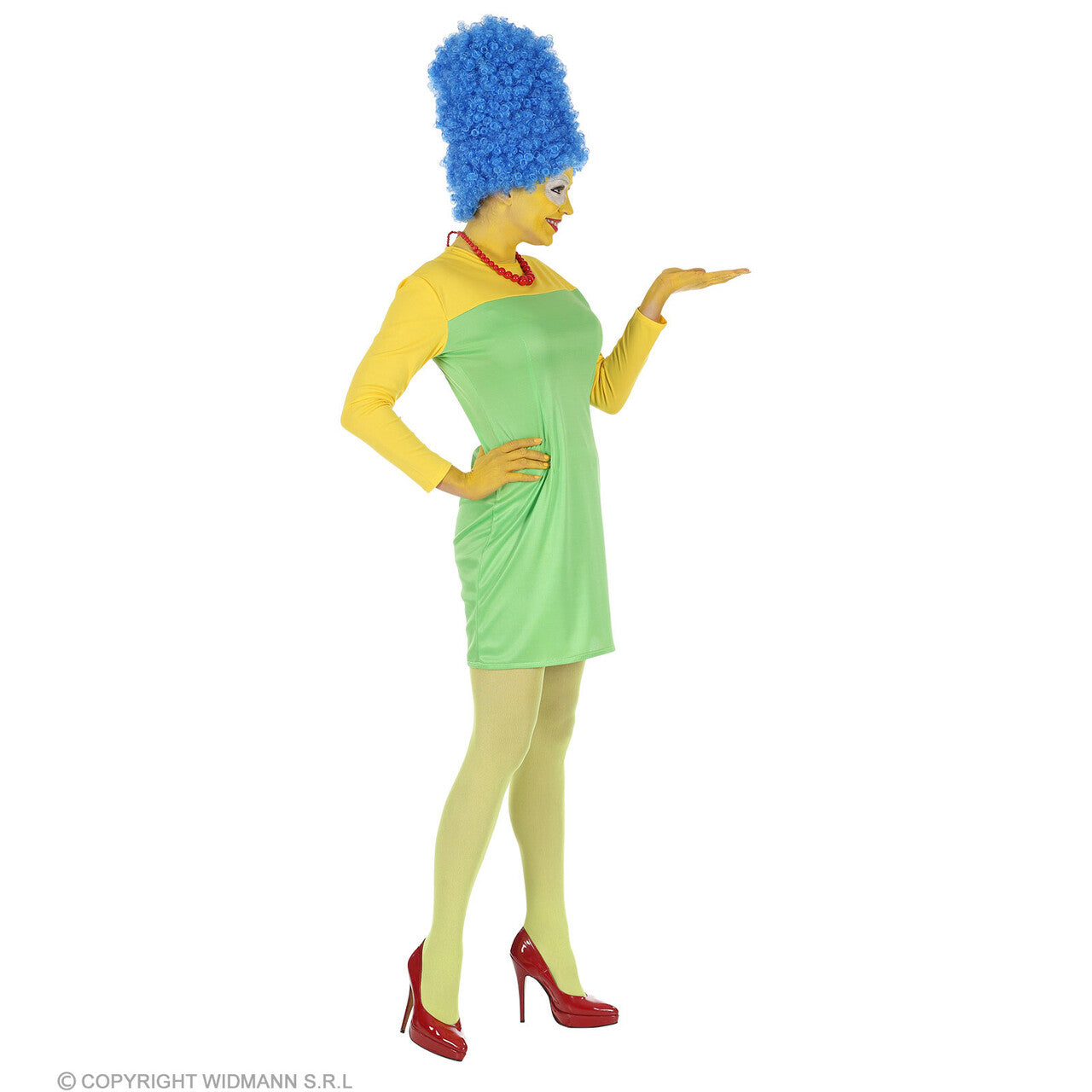Op deze afbeelding zie je een Kostuums, van het merk Widmann. Mevrouw Simpson Cartoon Kostuum