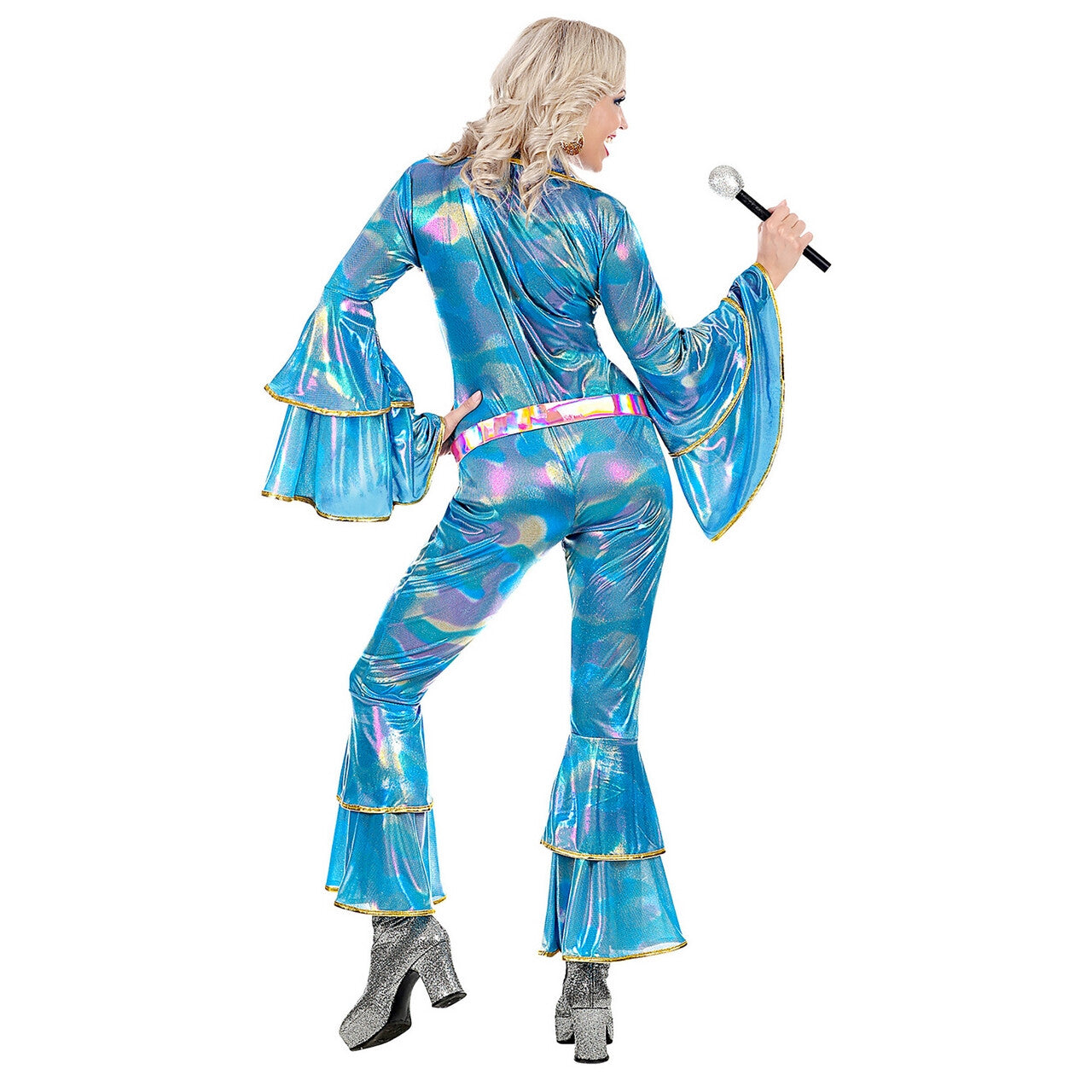 Op deze afbeelding zie je een Kostuums, van het merk Widmann. Agnetha Disco Queen Zweden Vrouw Kostuum