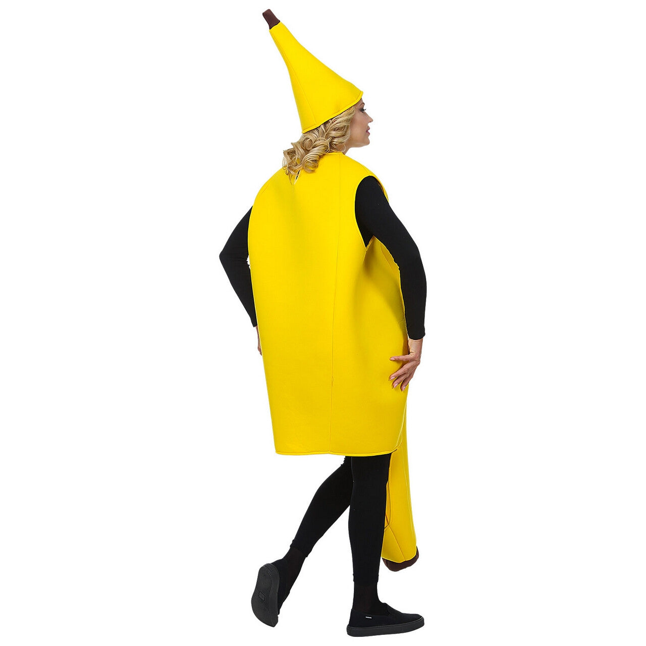 Op deze afbeelding zie je een Kostuums, van het merk Widmann. Lekker Geel Hapje Miss Banana Vrouw Kostuum