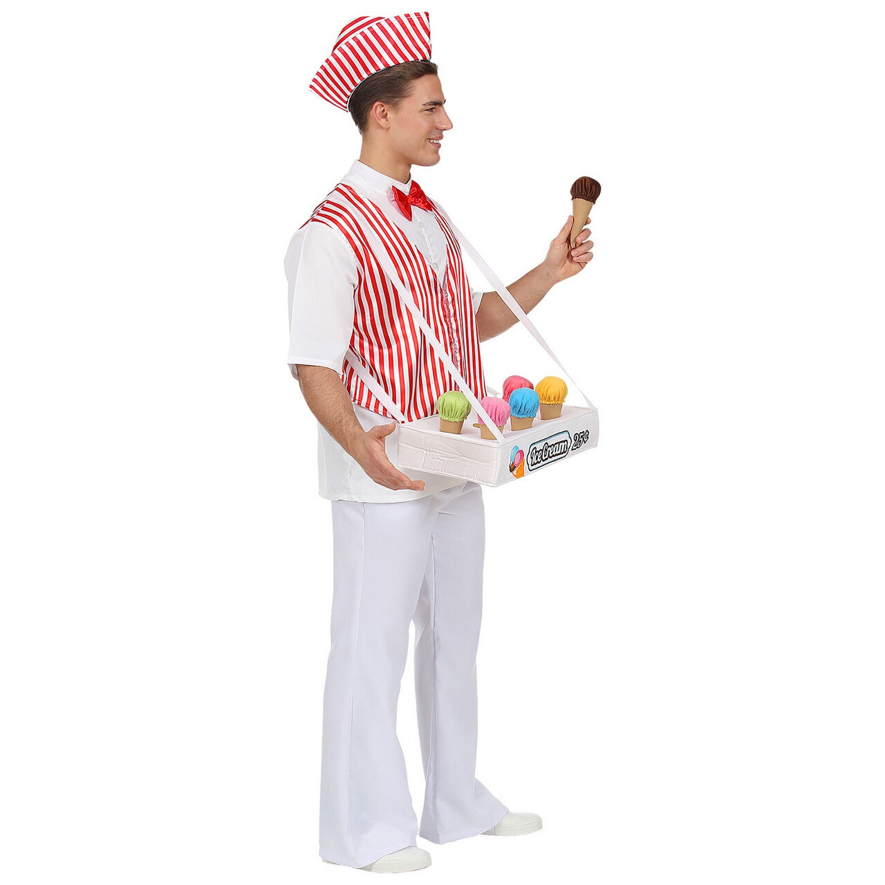 Op deze afbeelding zie je een Kostuums, van het merk Widmann. IJsco Man Italiaans IJs Kostuum