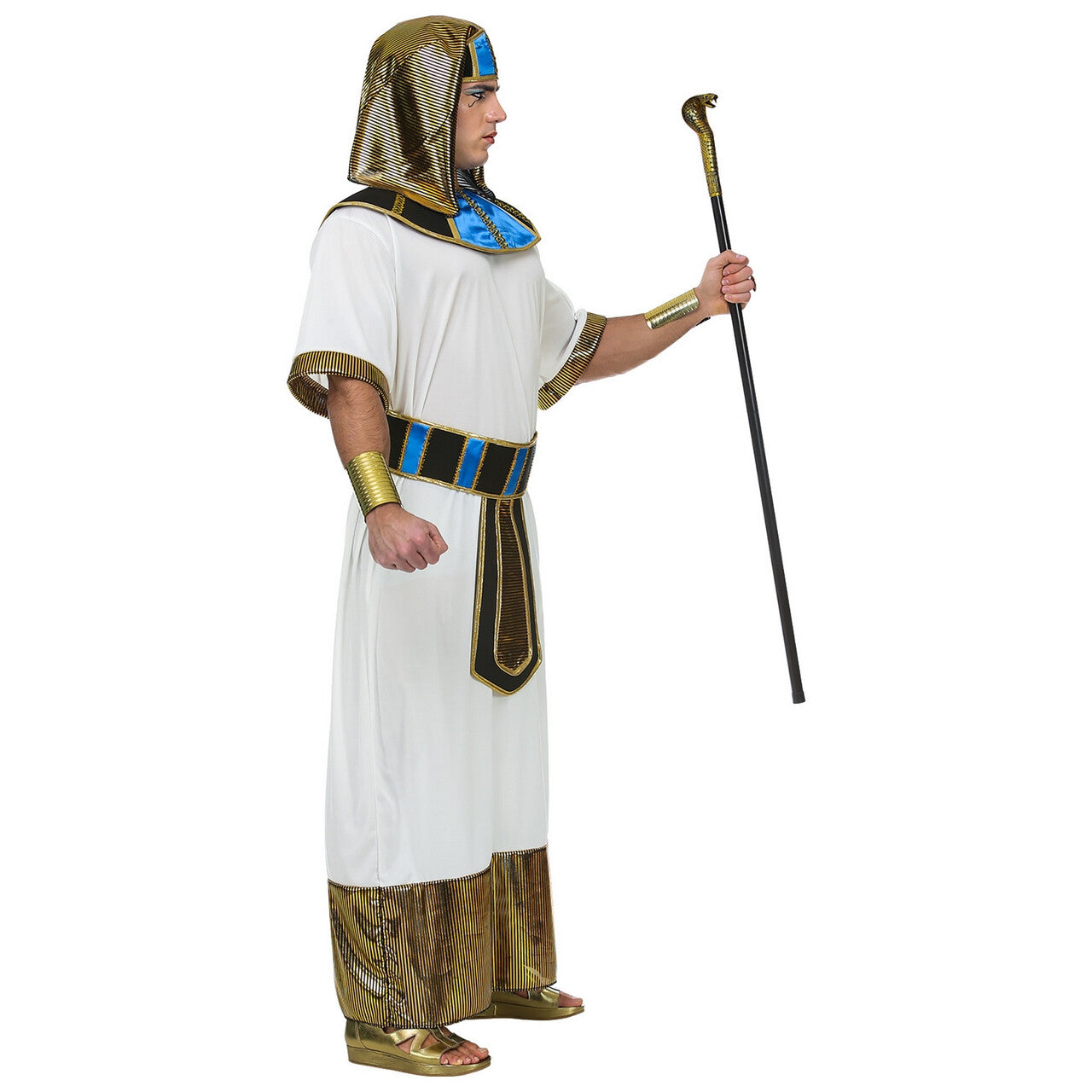 Op deze afbeelding zie je een Kostuums, van het merk Widmann. Heerser Van De Nijl Farao Thoetmoses Man Kostuum