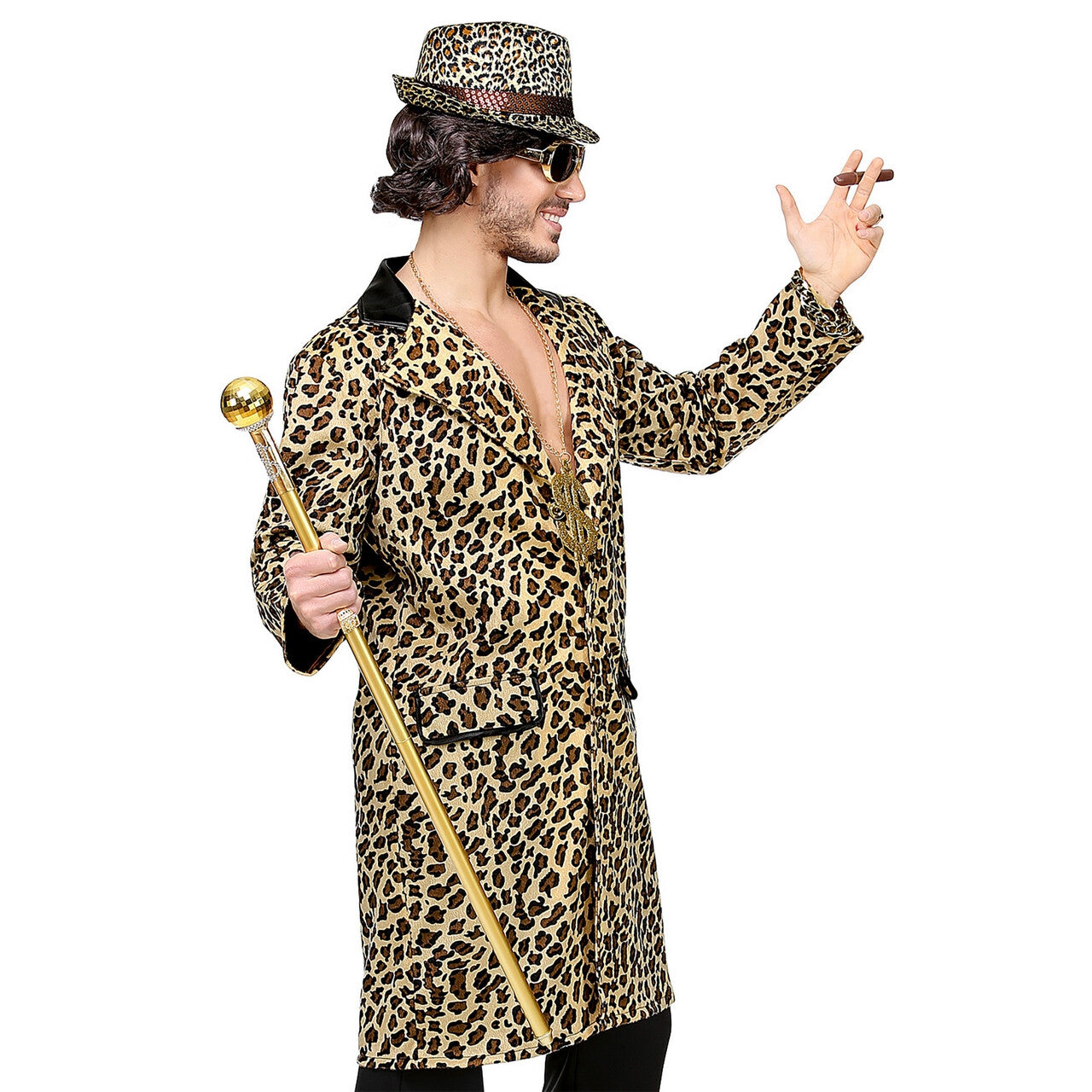 Op deze afbeelding zie je een Kostuums, van het merk Widmann. Pimp Hustler Mister Cool Jas Man
