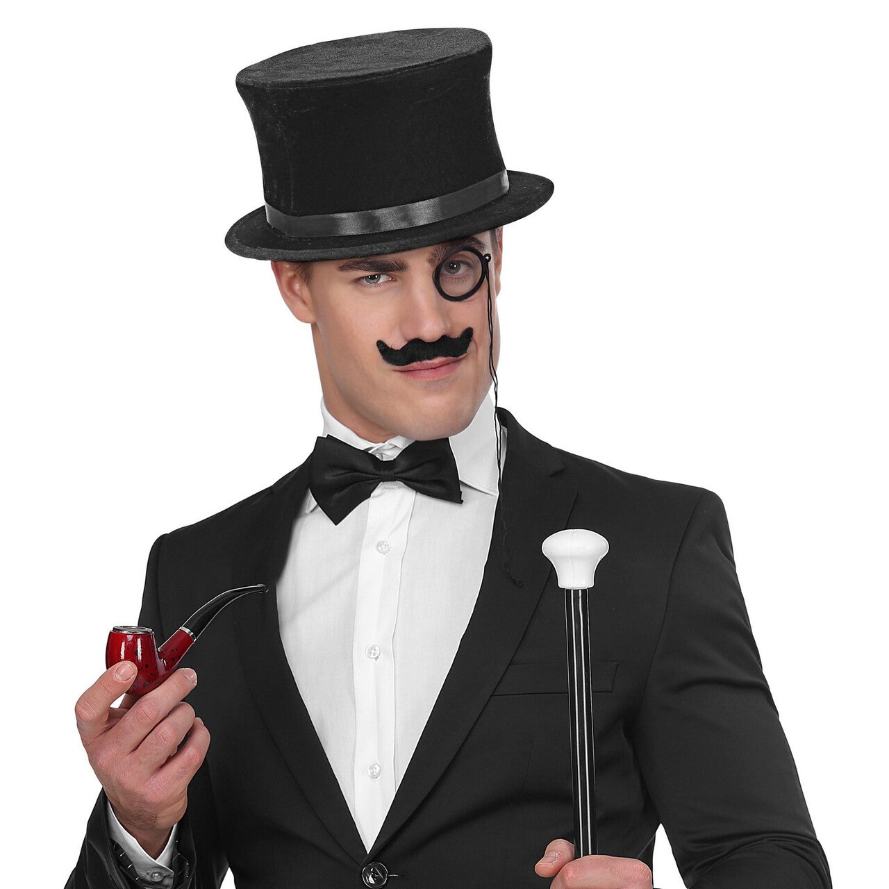 Op deze afbeelding zie je een Accessoires, van het merk Widmann. In En Uitklapbare Hoge Hoed