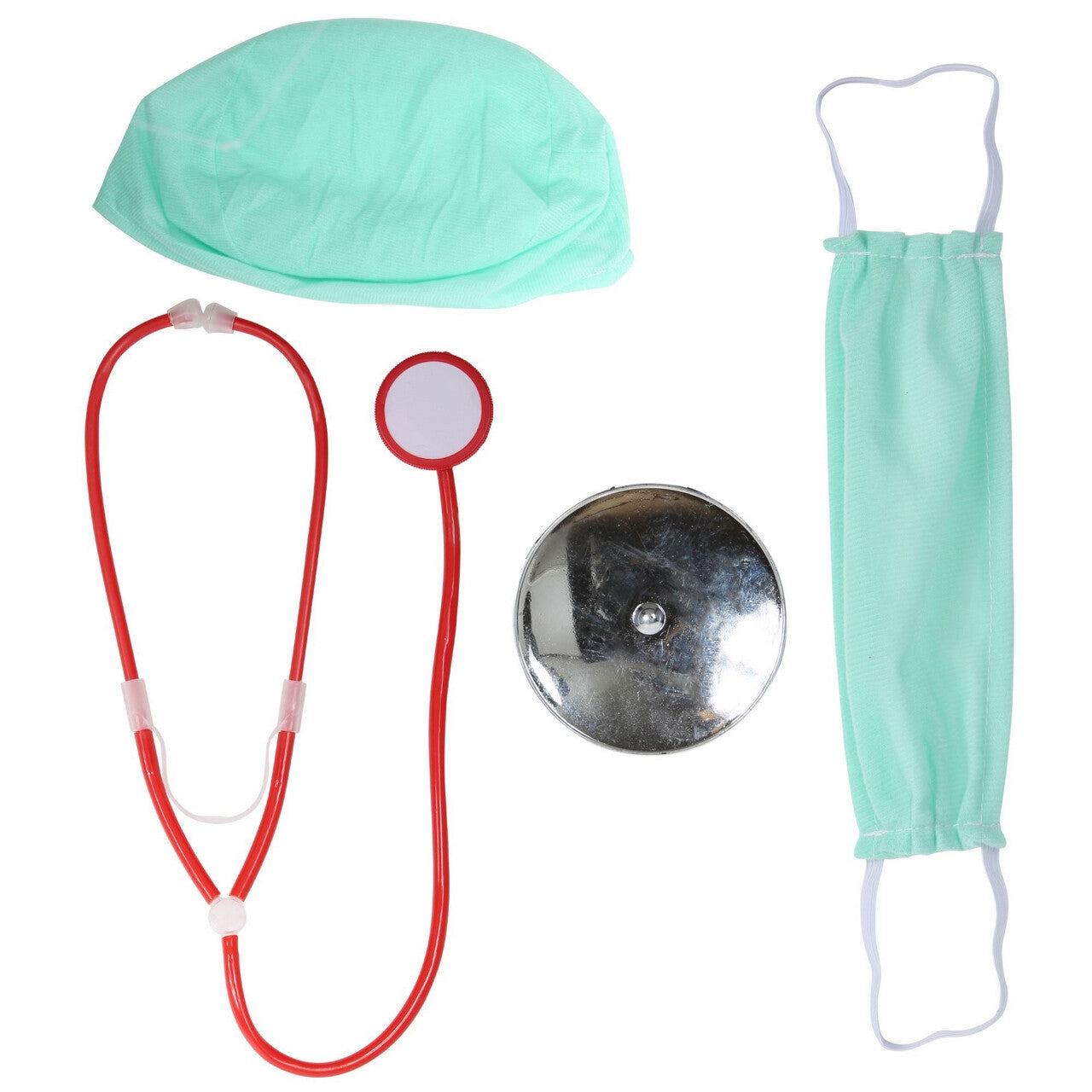 Op deze afbeelding zie je een Accessoires, van het merk Widmann. Vierdelige Set Ziekenhuis Chirurg
