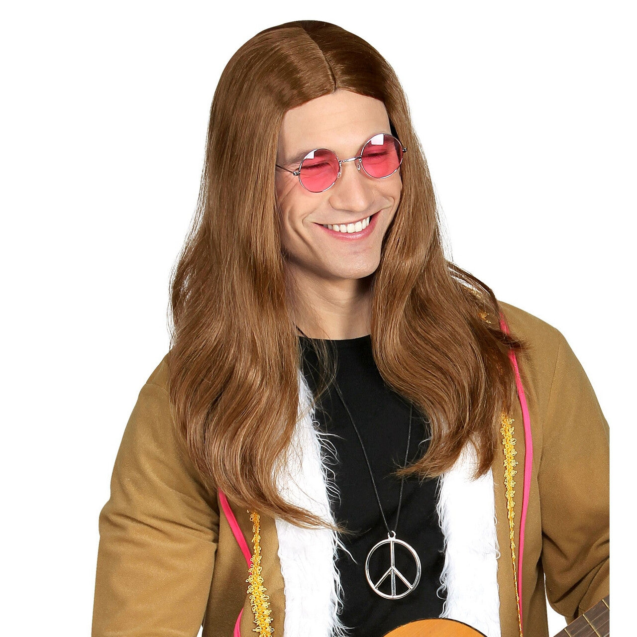 Op deze afbeelding zie je een Accessoires, van het merk Widmann. Pruik Relax Dude