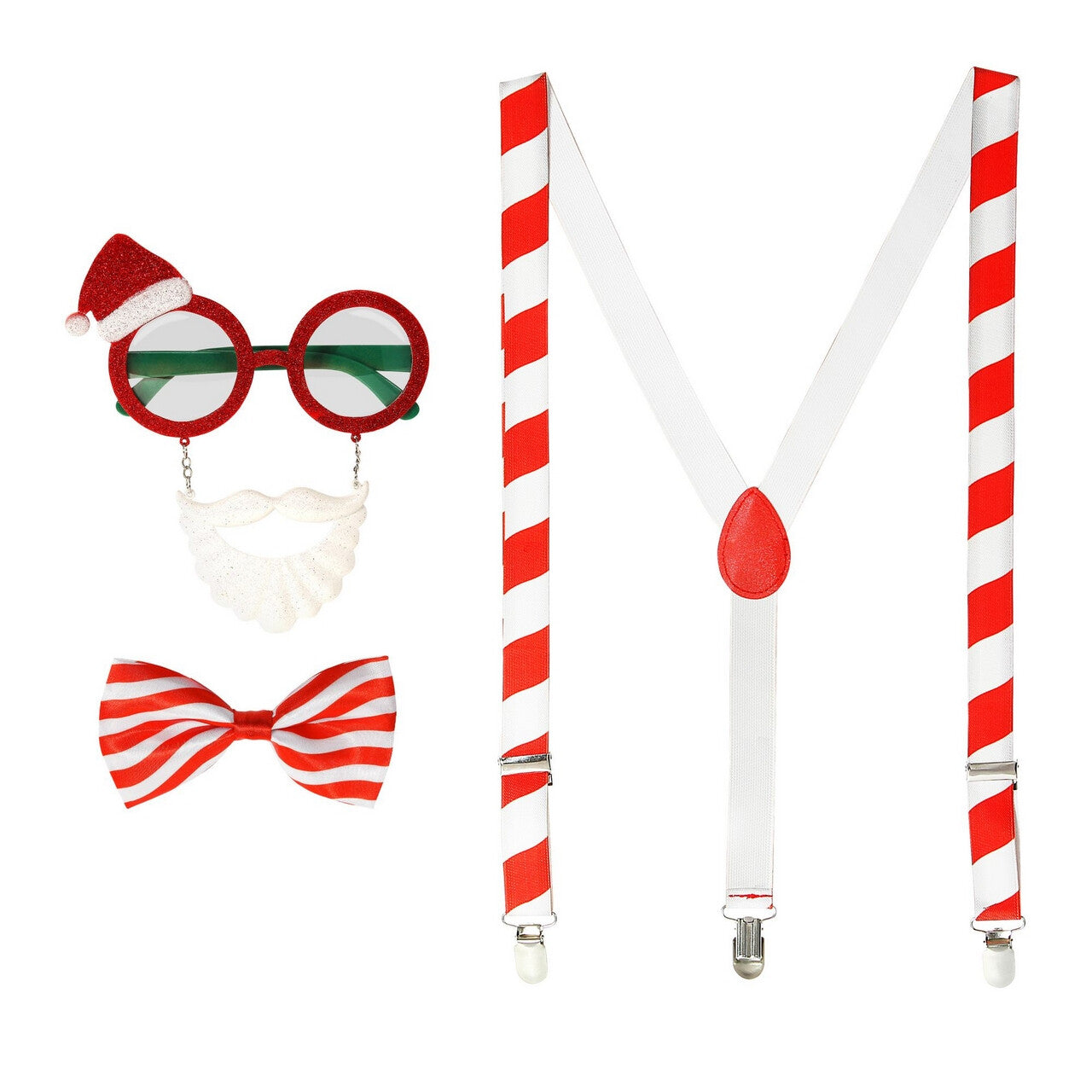 Op deze afbeelding zie je een Accessoires, van het merk Widmann. Grappige Zuurstok Kerstman Set