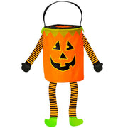 Op deze afbeelding zie je een Accessoires, van het merk Widmann. Trick Or Treat Tasje Pompoen Met Armen En Benen