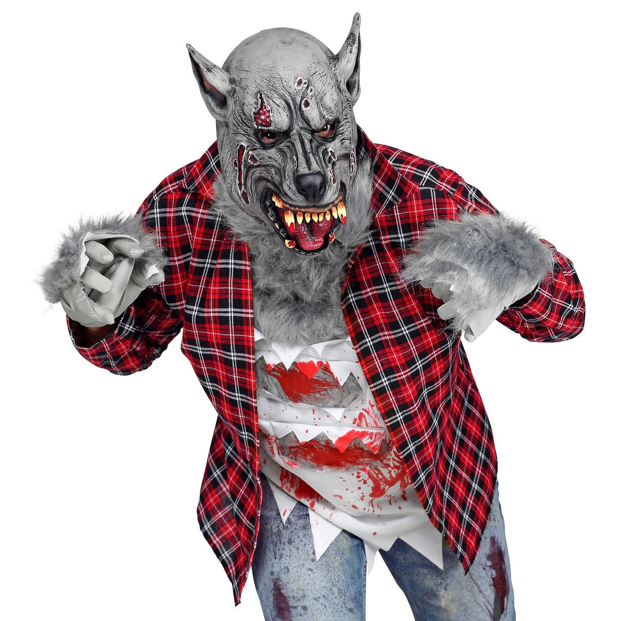 Op deze afbeelding zie je een Accessoires, van het merk Widmann. Masker Waanzinnige Weerwolf