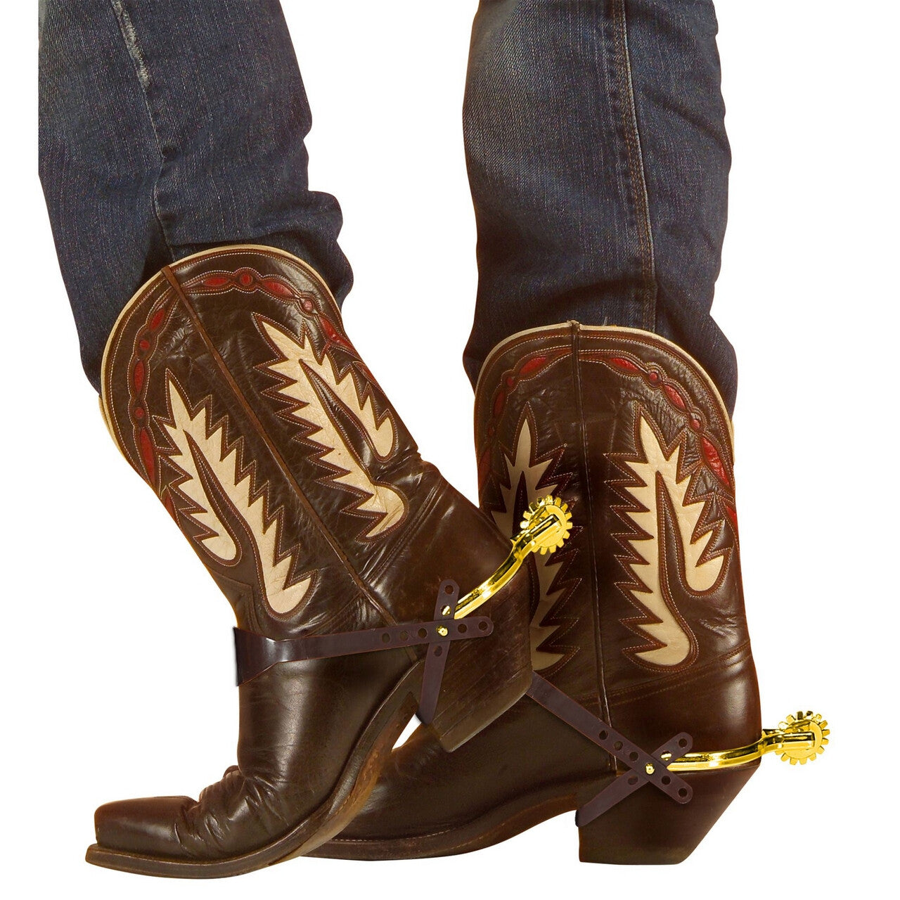 Op deze afbeelding zie je een Accessoires, van het merk Widmann. Sporen Stoere Cowboy Cowgirl Goud
