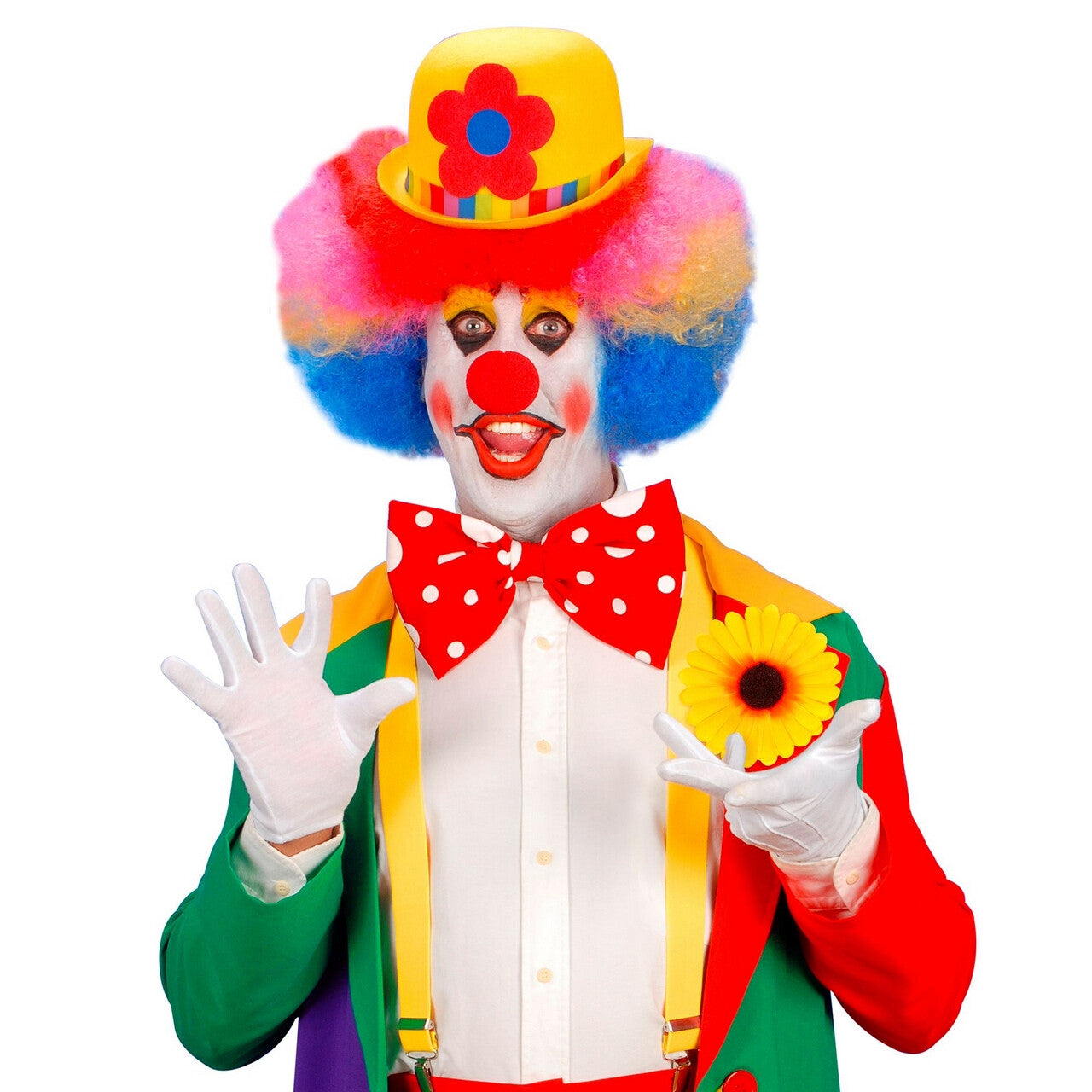 Op deze afbeelding zie je een Accessoires, van het merk Widmann. Haarclip En Speld Zonnebloem