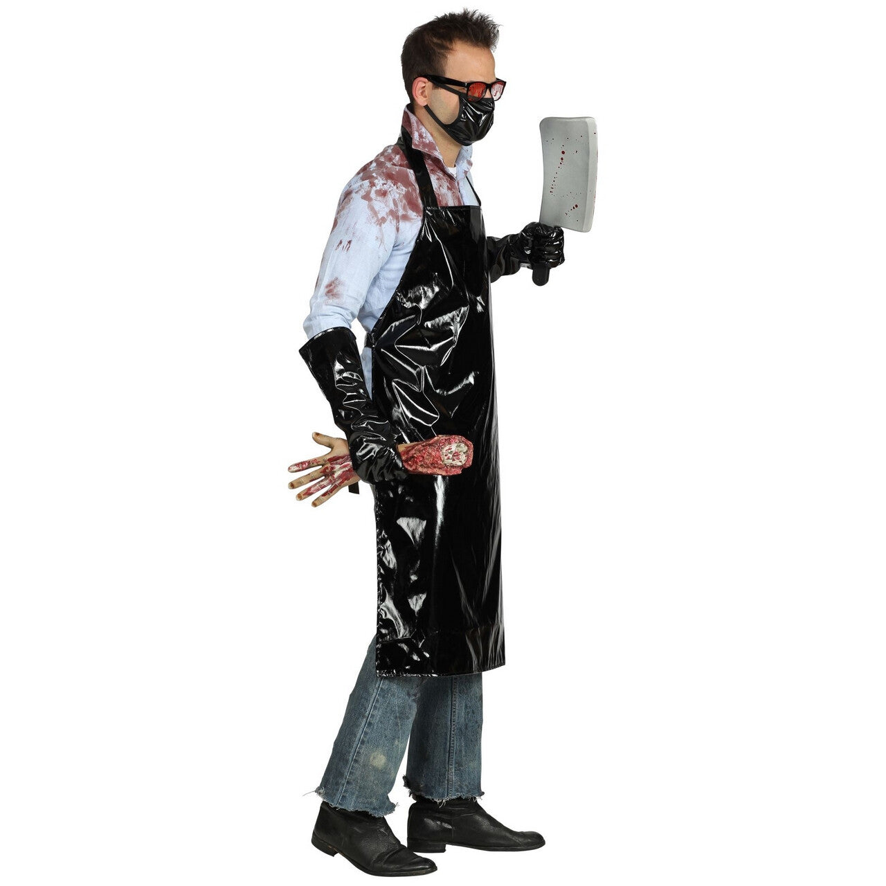 Op deze afbeelding zie je een Kostuums, van het merk Widmann. Horror Slager Halloween Hakker Man Kostuum