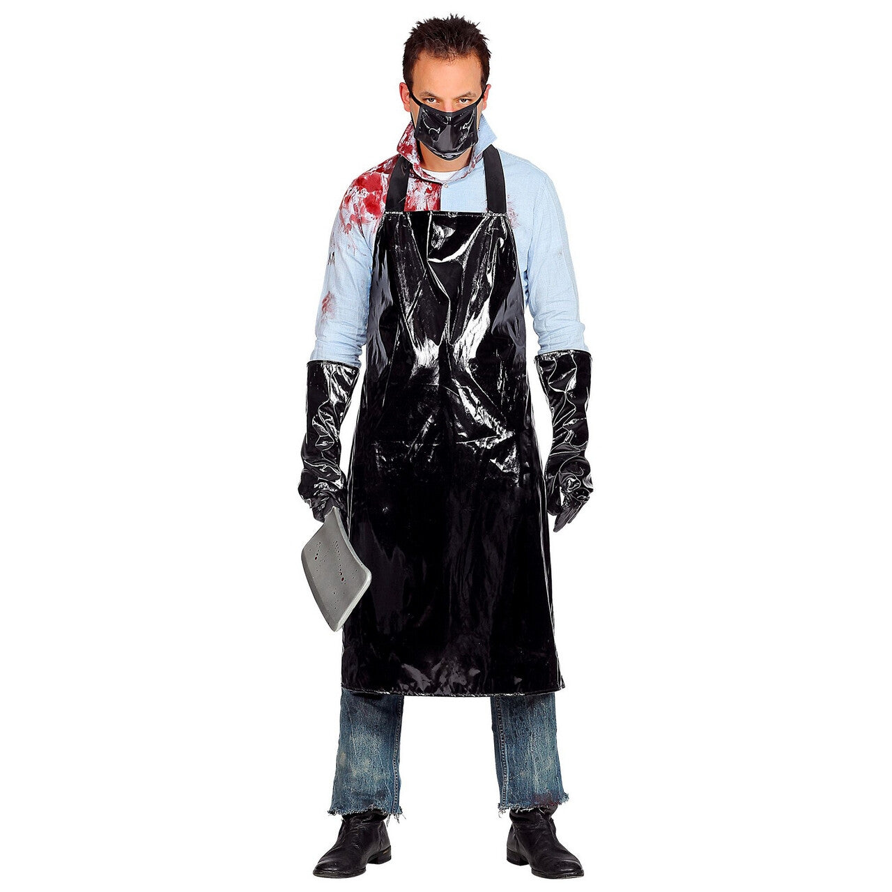 Op deze afbeelding zie je een Kostuums, van het merk Widmann. Horror Slager Halloween Hakker Man Kostuum