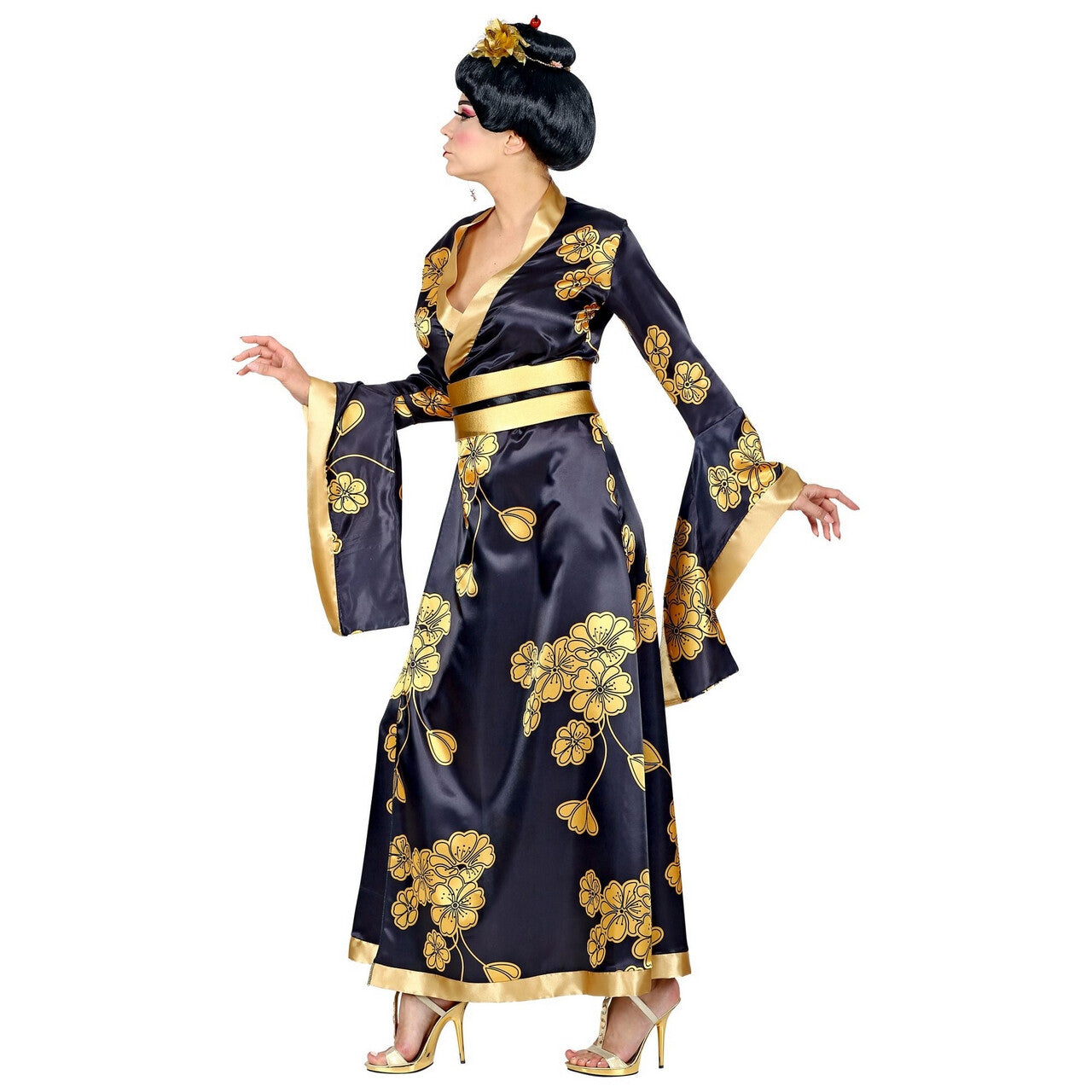 Op deze afbeelding zie je een Kostuums, van het merk Widmann. Li San Lotus Geisha China Vrouw Kostuum