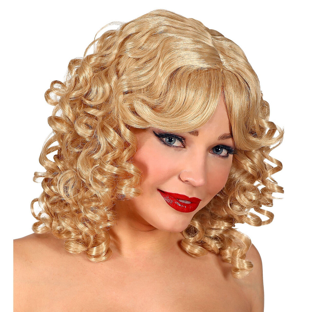 Op deze afbeelding zie je een Accessoires, van het merk Widmann. Pruik Secret Veronica Blond