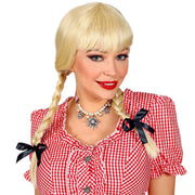 Op deze afbeelding zie je een Accessoires, van het merk Widmann. Pruik Alpenmeisje Bierfeest Blond