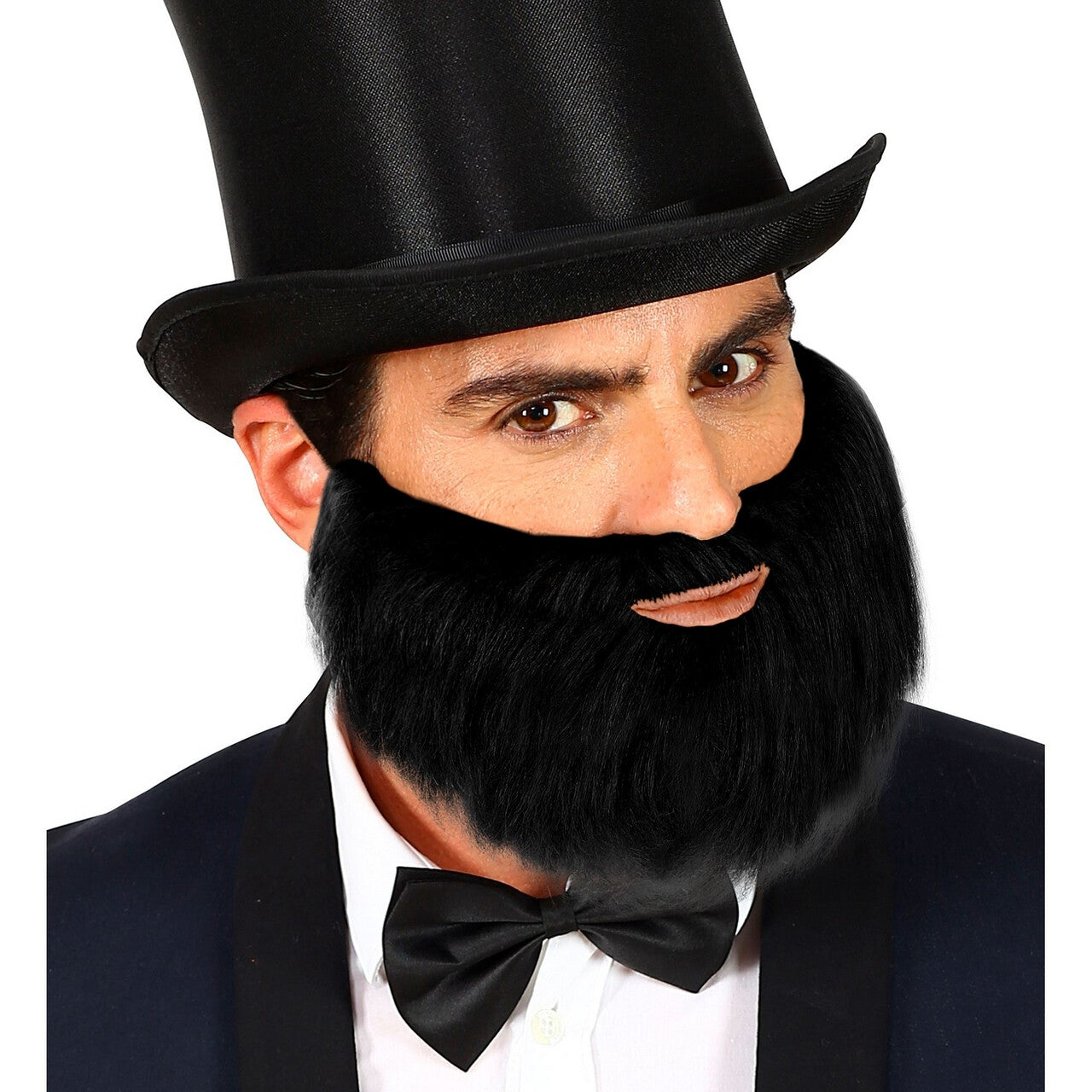 Op deze afbeelding zie je een Accessoires, van het merk Widmann. Volle Baard Met Snor Zwart