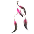 Haarclip Roze Veren Hippie Indiaan